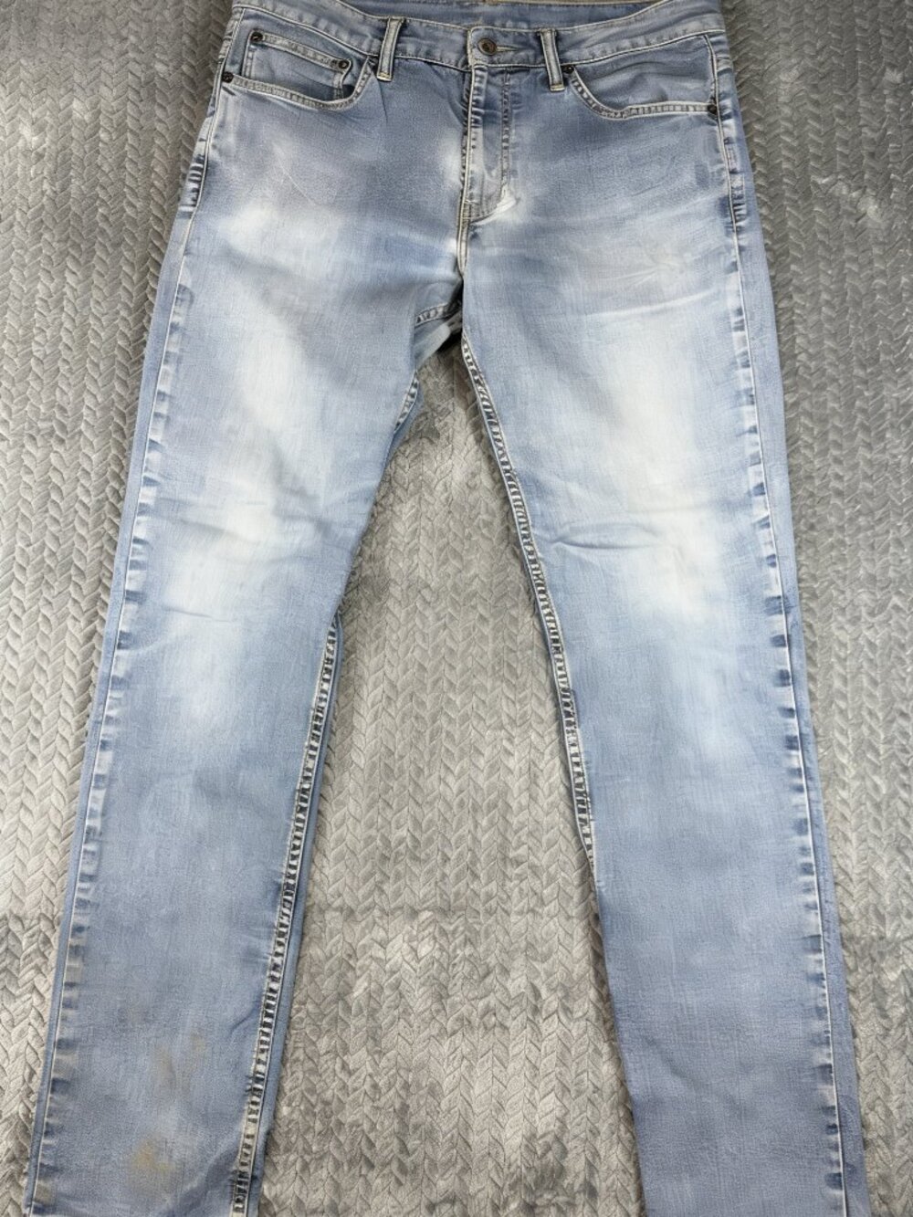 Levis 511 Jeans Mens 34x34 Blue Slim Straight Stretch Medium Wash Denim - Picture 4 of 4